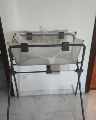 Vaschetta Stokke FlexiBath con supporto e riduttor