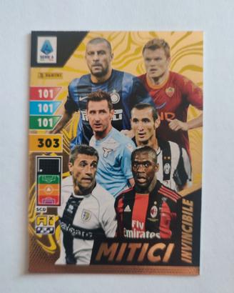 CARD RARA MITICI INVINCIBILI ADRENALYN 2024/2025