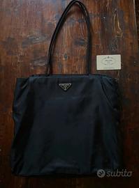 Prada B4681 Shopper Tote Bag in Nylon Nero