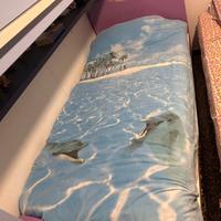 Letto + letto a cassetto (singoli) + comodino