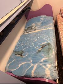 Letto + letto a cassetto (singoli) + comodino