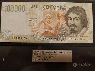 100000 lire Caravaggio tipo 2 04/02/97 XB sup+