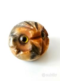 Gufetto in pietra per collezioni altezza 2,5 cm