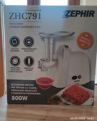 Tritacarne e passa pomodoro 2 in 1