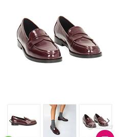 mocassini bordeaux NUOVI NR 39