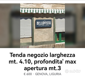 Tenda negozio