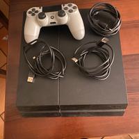 Playstation 4  (1 tera) + controller bianco