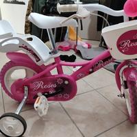 bicicletta bambina rosa raggio 10"