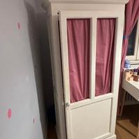 Armadio Maison du Monde shabby chic bianco e rosa