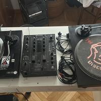 Mixer djm400+ coppia giradischi mk3 reloop