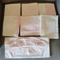 Set 7 Pezzi culla neonato - 6 Federe + 1 Lenzuolo 