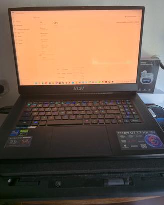 Titan GT77 UHD 144 Hz RTX 4090 RAM 64 SSD 6TB