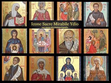 Icone Sacre con tecnica di tempera all'uovo