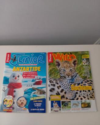 2 riviste focus junior come nuove