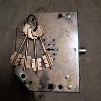 serratura  cr a doppia mappa 2155/28  DX