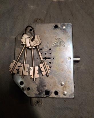 serratura  cr a doppia mappa 2155/28  DX