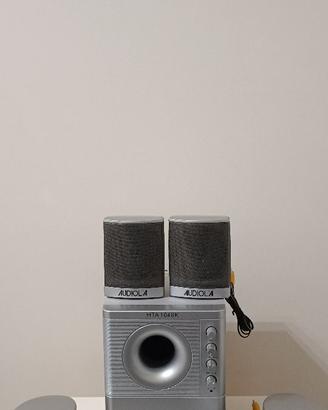 AUDIOLA HTA-1048K ARGENTO Home Theatre (solo casse