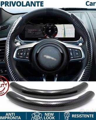 COPRIVOLANTE per JAGUAR Effetto FIBRA CARBONIO