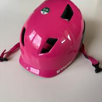 Casco bici btwin fucsia bambini