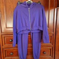 Tuta completa viola taglia xs 