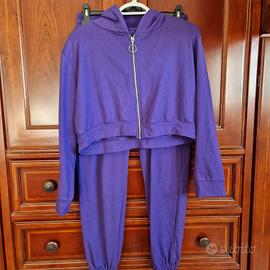 Tuta completa viola taglia xs 