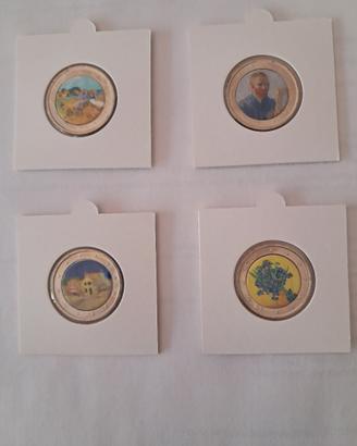 Collezionedi 8 monete serie  "Van Gogh" Olanda