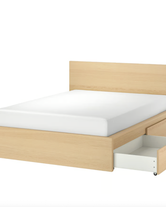 Letto matrimoniale IKEA MALM 4 cassetti, 160x200cm