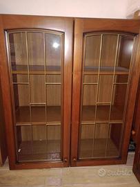 Vetrinetta pensile in ciliegio