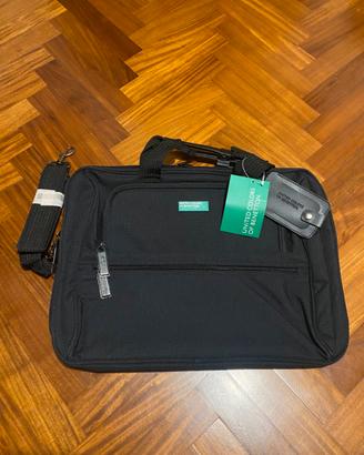 Borsa nera porta pc United colors of Benetton NEW