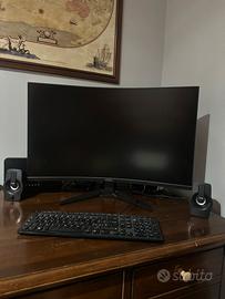 Monitor MSI MAG 325CQF 32" Curvo + Casse Trust