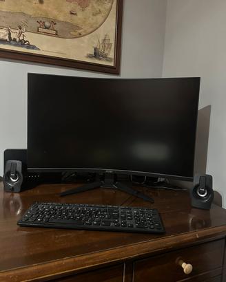 Monitor MSI MAG 325CQF 32" Curvo + Casse Trust
