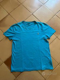 T-shirt Polo Ralph Lauren Azzurra  M  Slim Fit