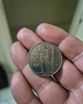 monete da collezione 100 lire del 1973 