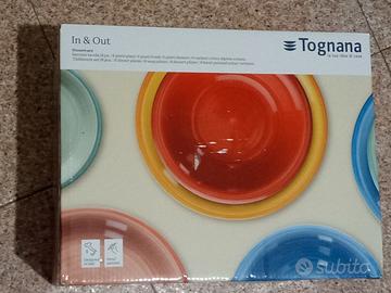 Servizio 18 Piatti in ceramica Carnival tinta unit