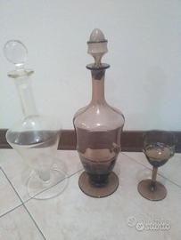 Bottiglie vino di vetro inizio secolo scorso