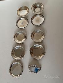 Serie piattini in argento 800