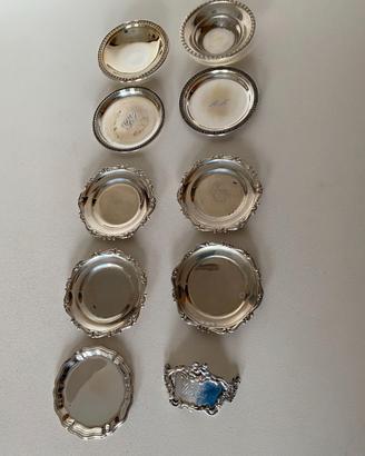 Serie piattini in argento 800