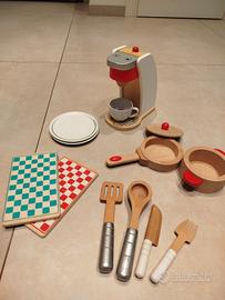 HAPE macchina del caffè bimbo/a legno