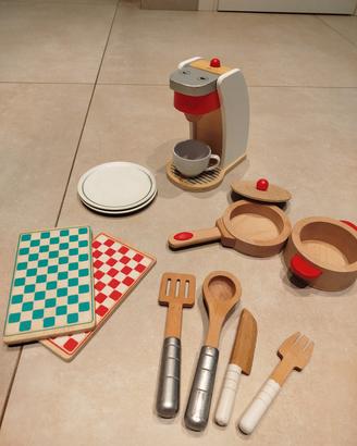 HAPE macchina del caffè bimbo/a legno