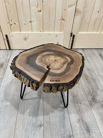 Coffee table in noce