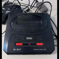sega megadrive 2 con giochi 