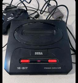 sega megadrive 2 con giochi 