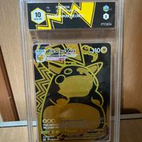 Carta pokemon Pikachu VMax TG29/TG30 GRAAD 10