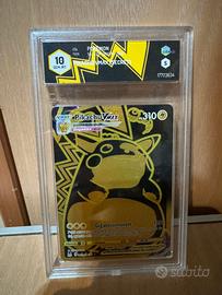 Carta pokemon Pikachu VMax TG29/TG30 GRAAD 10
