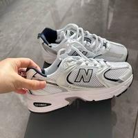 New Balance 530 Bianco/Argento/Blu Navy, Taglia 42