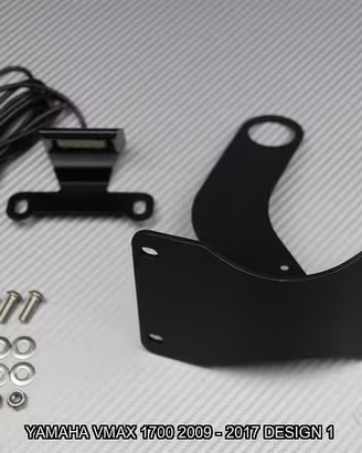Portatarga laterale YAMAHA VMAX 1700 2009 - 2017
