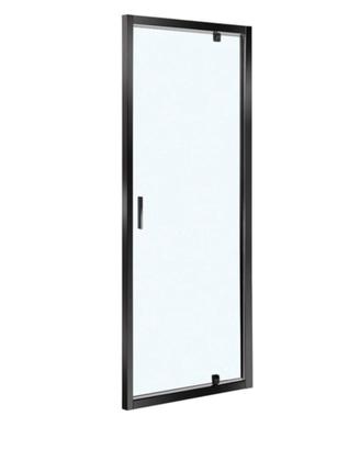 Porta doccia battente 90x200 profilo nero
