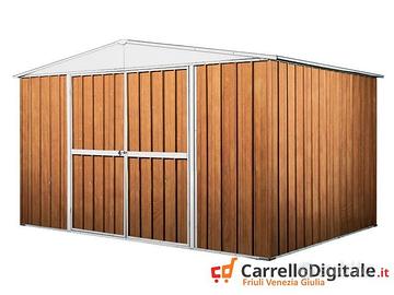 Box in Acciaio da giardino 360x345cm fin legno