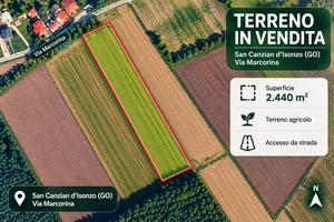 Terreno Agricolo 2440 mq con acqua ed accesso