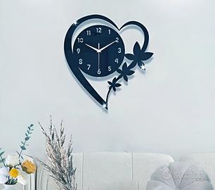 Orologio a muro “Cuore” color blu oceano